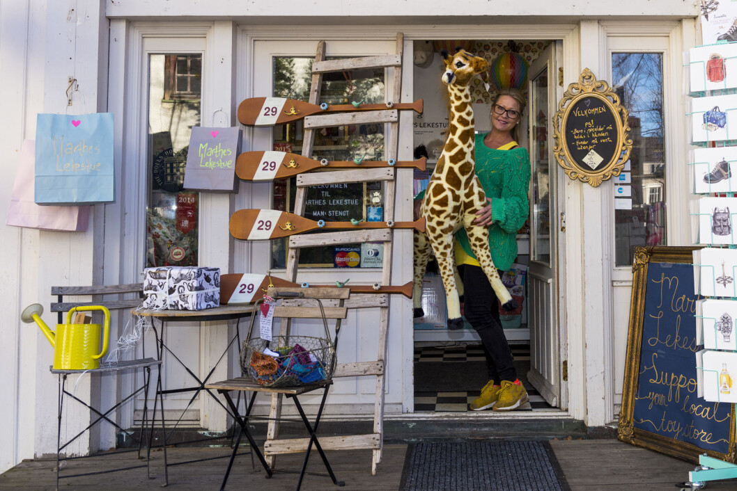 I Hegdehaugsveien 28 ligger butikken hvor du kan finne lekene som gir deg den gode følelsen. Foto. Morten Lauveng Jørgensen I Hegdehaugsveien 28 ligger butikken hvor du kan finne lekene som gir deg den gode følelsen. Foto. Morten Lauveng Jørgensen