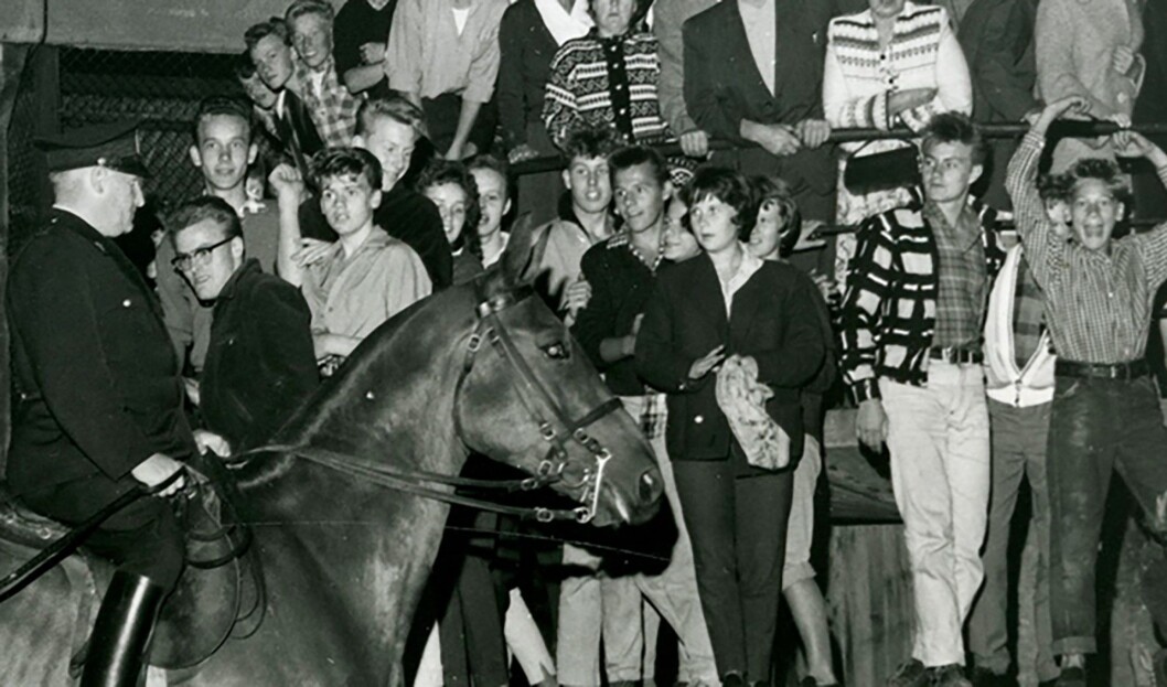 Rocke-opptøyer på Jordal, 1956 eller 1959. Foto: Ukjent / Arbeiderbevegelsens arkiv Rocke-opptøyer på Jordal, 1956 eller 1959. Foto: Ukjent / Arbeiderbevegelsens arkiv