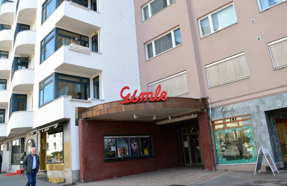Bystyrets vedtatte reguleringsplan for Gimle kino sikrer fortsatt kinodrift ved kinoen i Bygdøy allé. � En fantastisk nyhet, jubler tidligere kinosjef Ingeborg Moræus-Hansen. Foto: Christian Boger