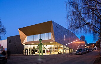 En stor statue av et romvesen skal plasseres foran Oslo skatehall