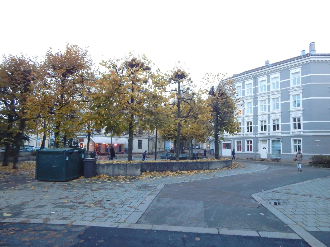 Angrepet skjedde her, på Rathkes plass på Grünerløkka. Foto: Jan-Tore Egge / CC BY-SA 4.0 Angrepet skjedde her, på Rathkes plass på Grünerløkka. Foto: Jan-Tore Egge / CC BY-SA 4.0