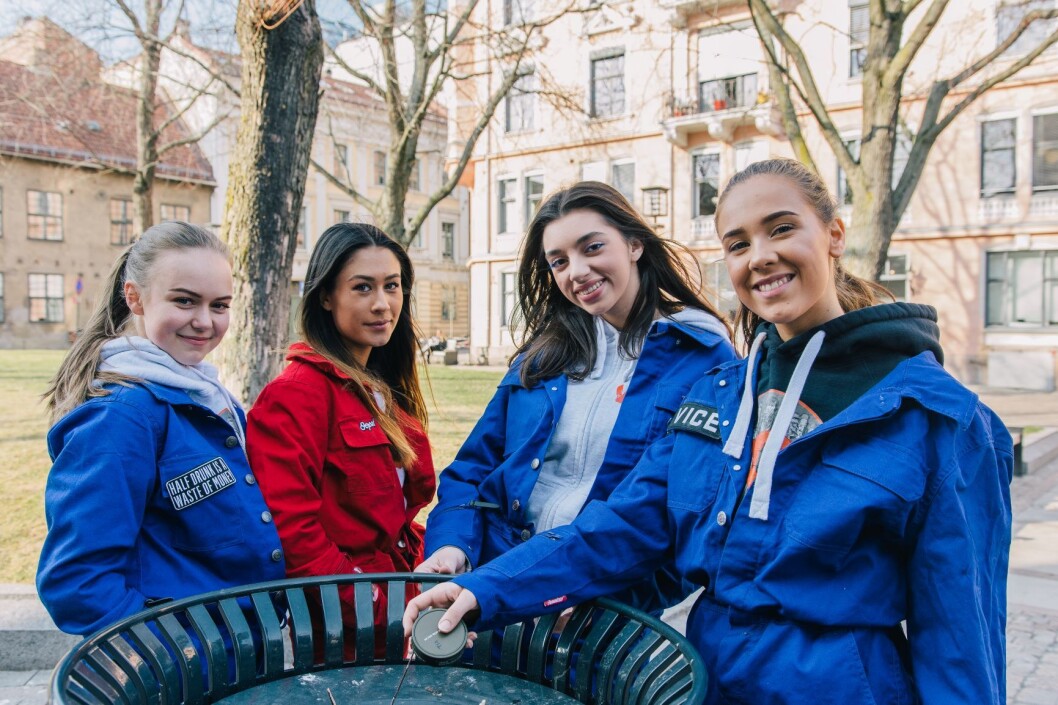 Fra venstre: Siril Lavoll (Persbråten), Marielle Skajem Atter (Blindern), Fanny Bruun (OHG) og Tia Sidani (Persbråten). Foto: Shawn Arvind Fra venstre: Siril Lavoll (Persbråten), Marielle Skajem Atter (Blindern), Fanny Bruun (OHG) og Tia Sidani (Persbråten). Foto: Shawn Arvind