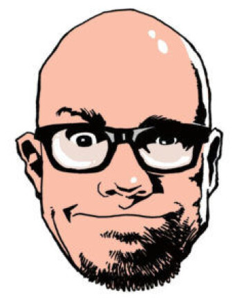 Selvportrett av Sam Klein. Selvportrett av Sam Klein.