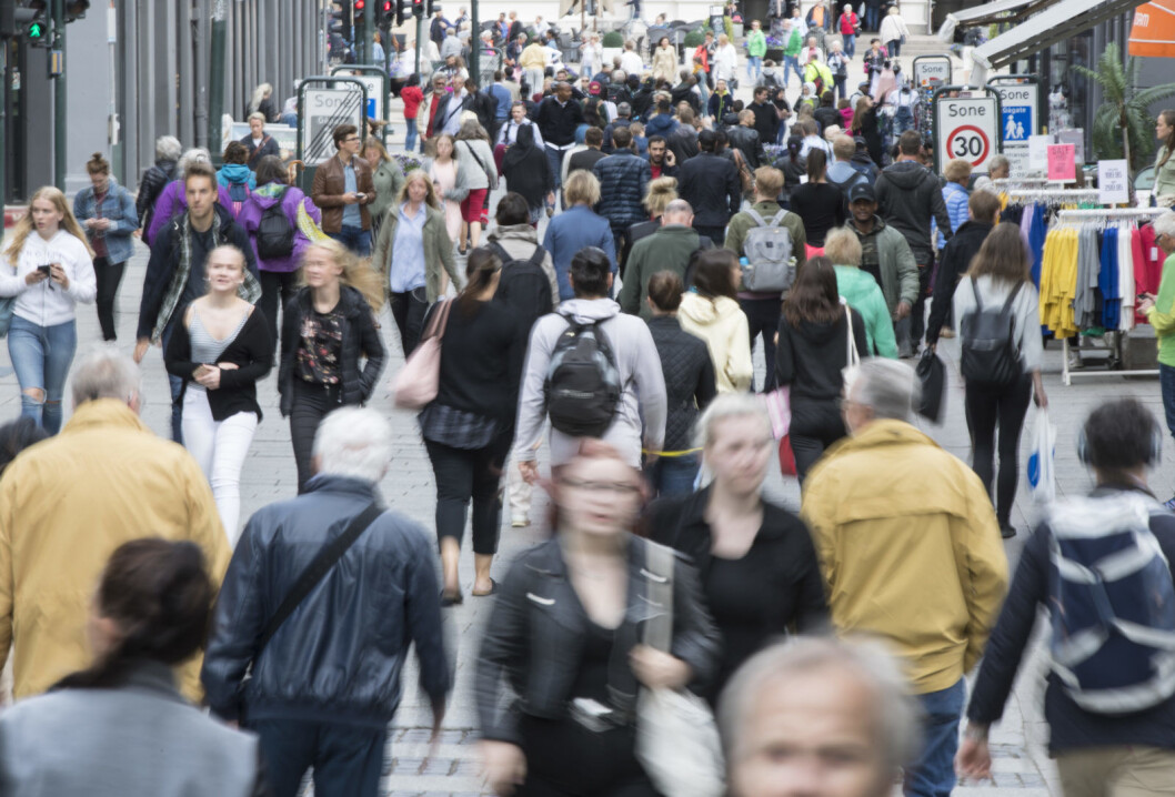 Mellom 2007 og 2017 vokste Oslos befolkning med 63.000. I samme periode var netto utflytting fra hovedstaden blant dem med etnisk norsk bakgrunn på 5.000, viser en undersøkelse SSB har laget på oppdrag for Frp.
Foto: Vidar Ruud / NTB scanpix Mellom 2007 og 2017 vokste Oslos befolkning med 63.000. I samme periode var netto utflytting fra hovedstaden blant dem med etnisk norsk bakgrunn på 5.000, viser en undersøkelse SSB har laget på oppdrag for Frp.
Foto: Vidar Ruud / NTB scanpix