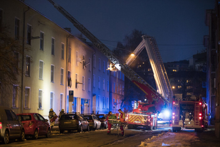 Ingen personer ble skadd i brannen i Kyrre Grepps gate på Torshov sist måned. Men leilighetene er ubeboelige. Igjen ble brannen slukket takket være rask innsats fra Oslo brann- og redningsetat. Foto: Terje Pedersen / NTB scanpix Ingen personer ble skadd i brannen i Kyrre Grepps gate på Torshov sist måned. Men leilighetene er ubeboelige. Igjen ble brannen slukket takket være rask innsats fra Oslo brann- og redningsetat. Foto: Terje Pedersen / NTB scanpix