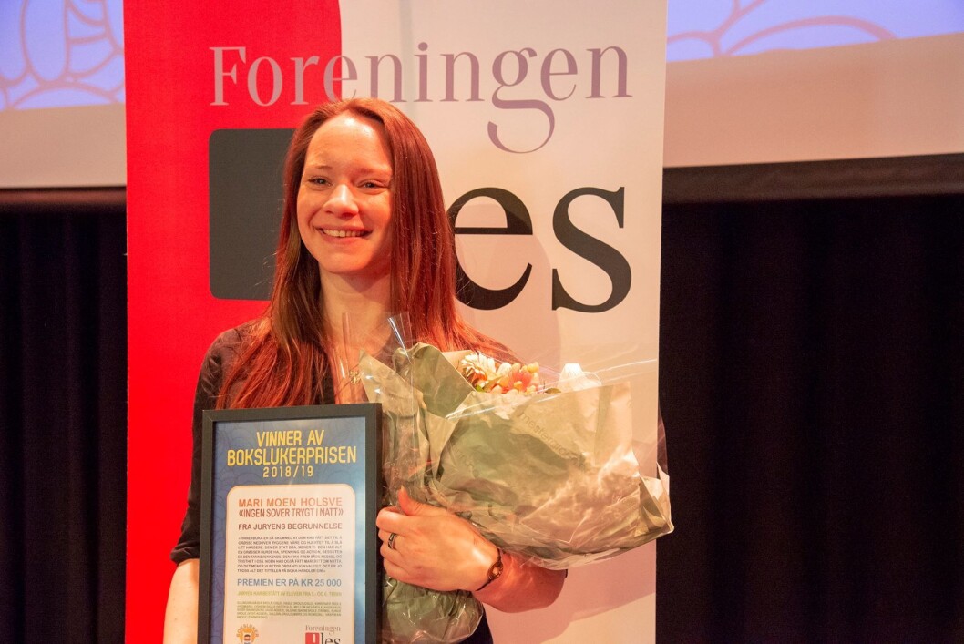 Mari Moen Holsve er barneskolebarnas mest populære forfatter. Foto: Vibeke Røgler / Foreningen !les Mari Moen Holsve er barneskolebarnas mest populære forfatter. Foto: Vibeke Røgler / Foreningen !les