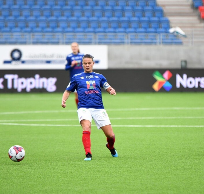 � Det er på tide vi får de dommerne i Toppseien vi fortjener, sier Vålerenga-kaptein Sherida Spitze. Foto: Christian Boger � Det er på tide vi får de dommerne i Toppseien vi fortjener, sier Vålerenga-kaptein Sherida Spitze. Foto: Christian Boger