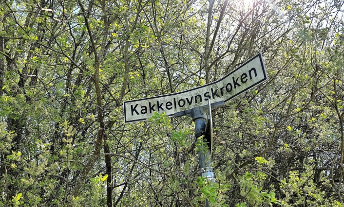 Kakkelovnskroken på Rødtvedt er Felicia Wolden Hoels favorittnavn blant alle Oslos gatenavn. Veien har fått navn etter en kakkelovnsfabrikk som lå på stedet. Foto: André Kjernsli Kakkelovnskroken på Rødtvedt er Felicia Wolden Hoels favorittnavn blant alle Oslos gatenavn. Veien har fått navn etter en kakkelovnsfabrikk som lå på stedet. Foto: André Kjernsli