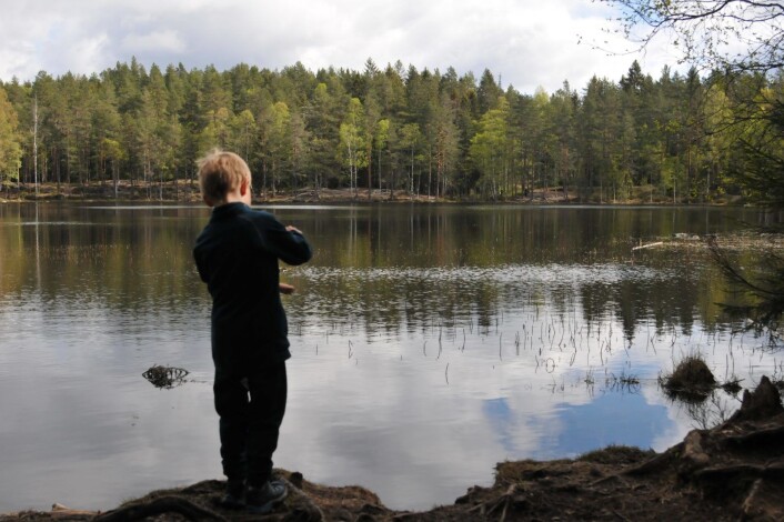 — Det er ikke så rundt, da, sa Mika og speidet utover Rundvann. «Haraløkka er rundere.» Vi kunne ikke argumentere mot det, verken Pihl eller Kvist. Foto: Katja Johanne Pihl — Det er ikke så rundt, da, sa Mika og speidet utover Rundvann. «Haraløkka er rundere.» Vi kunne ikke argumentere mot det, verken Pihl eller Kvist. Foto: Katja Johanne Pihl