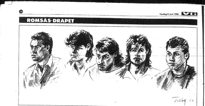 Romsås-drapet i 1988 var et sjokk for mange. Et medlem av gjengen Young Guns mishandlet og knivdrepte et medlem av gjengen "Killers". Faksimile fra VG Romsås-drapet i 1988 var et sjokk for mange. Et medlem av gjengen Young Guns mishandlet og knivdrepte et medlem av gjengen "Killers". Faksimile fra VG