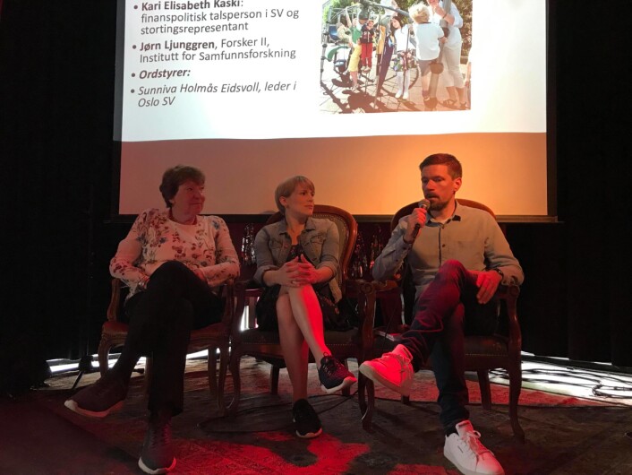 Ordfører Marianne Borgen, stortingsrepresentant Kari Elisabeth Kaski og forsker Jørn Ljunggren er alle bekymret for fattigdommen i byen. Foto: Jens Aas-Hansen Ordfører Marianne Borgen, stortingsrepresentant Kari Elisabeth Kaski og forsker Jørn Ljunggren er alle bekymret for fattigdommen i byen. Foto: Jens Aas-Hansen