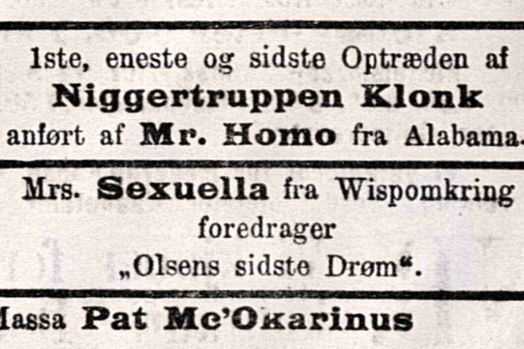 I 1908 sto følgende annonse i hovedstadsavisen Social-Demokraten (forløperen til Arbeiderbladet/Dagsavisen). I 1908 sto følgende annonse i hovedstadsavisen Social-Demokraten (forløperen til Arbeiderbladet/Dagsavisen).