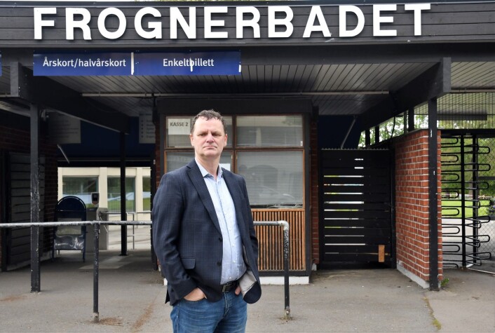 — En opprustning av Frognerbadet er viktig for å kunne lære barn på vestkanten å svømme, mener Jens Jørgen Lie (H). Foto: Christian Boger — En opprustning av Frognerbadet er viktig for å kunne lære barn på vestkanten å svømme, mener Jens Jørgen Lie (H). Foto: Christian Boger