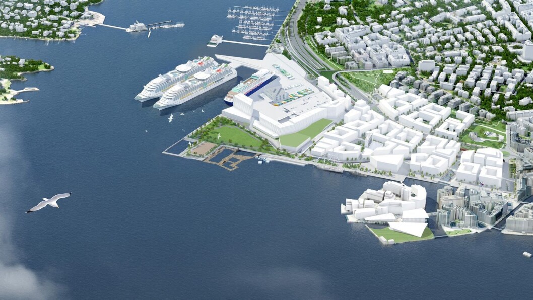 Slik så Plan- og bygningsetaten for seg Filipstad i 2013. Tjuvholmen ligger i forkant til høyre. Illustrasjon: Diiz for Plan og bygningsetaten Slik så Plan- og bygningsetaten for seg Filipstad i 2013. Tjuvholmen ligger i forkant til høyre. Illustrasjon: Diiz for Plan og bygningsetaten