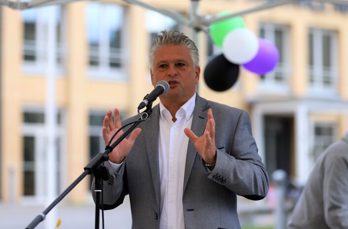 Vidar Haukeland er direktør for Stiftelsen Diakonissehuset Lovisenberg. Han var glad for å få =Kaffe på plass. Foto: André Kjernsli Vidar Haukeland er direktør for Stiftelsen Diakonissehuset Lovisenberg. Han var glad for å få =Kaffe på plass. Foto: André Kjernsli