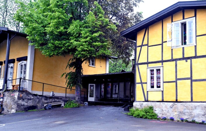 Brannvesenet rykket ut med sju biler for å stanse brannen i Heibergløkka barnehage natt til lørdag. Foto: Christian Boger Brannvesenet rykket ut med sju biler for å stanse brannen i Heibergløkka barnehage natt til lørdag. Foto: Christian Boger