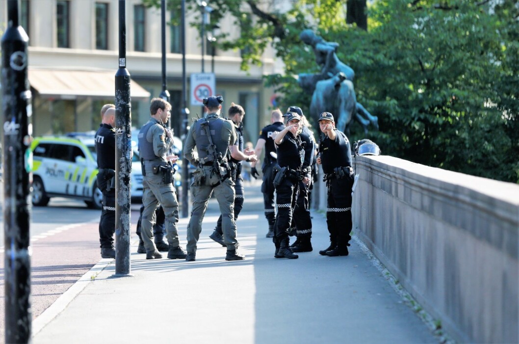 Mannen som er knivstukket er nå utenfor livsfare. Foto: Stian Lysberg Solum/ NTB scanpix Mannen som er knivstukket er nå utenfor livsfare. Foto: Stian Lysberg Solum/ NTB scanpix