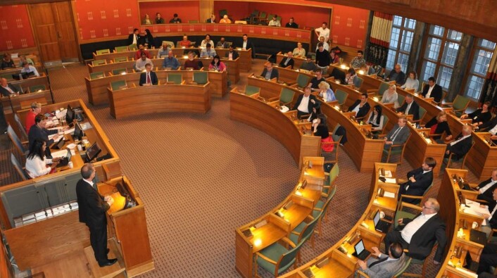 Det kan ligge an til en aldri så liten budsjettkrise når politikerne møtes i rådhuset 19. juni for å vedta revidert budsjett for 2019. Foto: Arnsten Linstad Det kan ligge an til en aldri så liten budsjettkrise når politikerne møtes i rådhuset 19. juni for å vedta revidert budsjett for 2019. Foto: Arnsten Linstad