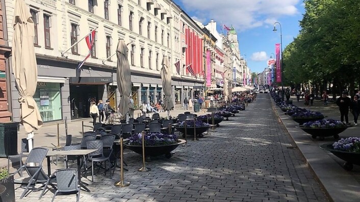 Paradegaten for Oslo Sentrum, Karl Johans gate, siste søndag i mai 2019. Burde søndagene bli handledager i sentrum? Paradegaten for Oslo Sentrum, Karl Johans gate, siste søndag i mai 2019. Burde søndagene bli handledager i sentrum?
