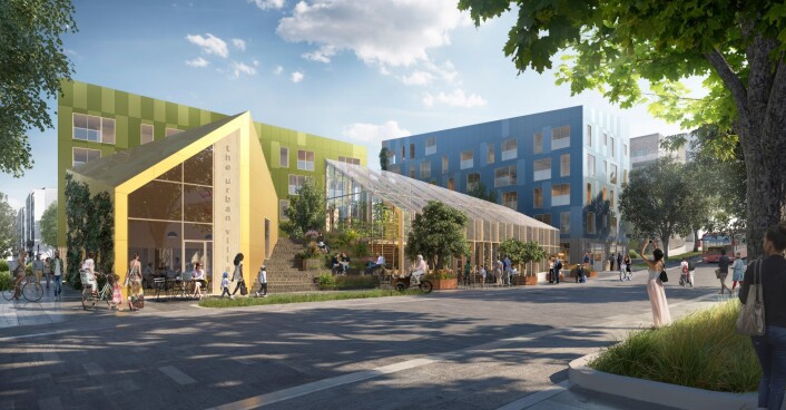 The Urban Village. Illustrasjon: LPO architects The Urban Village. Illustrasjon: LPO architects