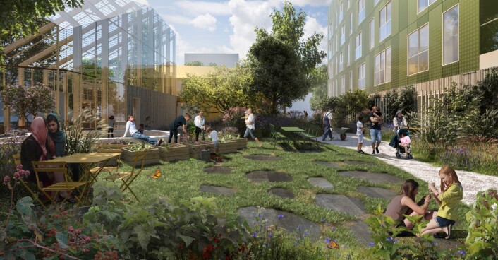 The Urban Village. Illustrasjon: LPO architects The Urban Village. Illustrasjon: LPO architects