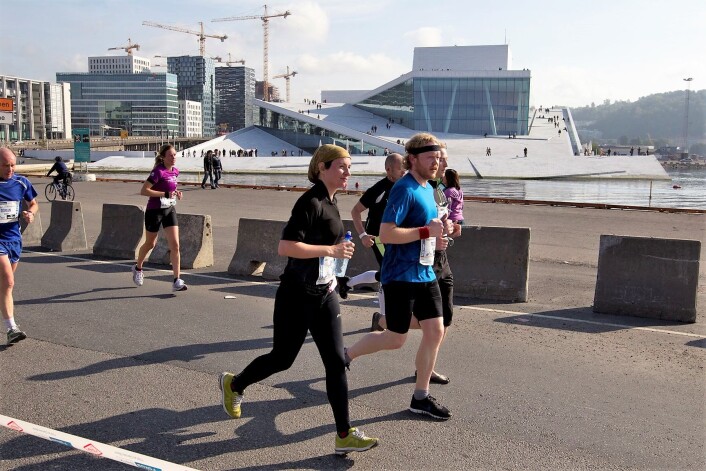Finværet la ingen demper på løpelysten. Foto: Terje Bendiksby / Scanpix Finværet la ingen demper på løpelysten. Foto: Terje Bendiksby / Scanpix