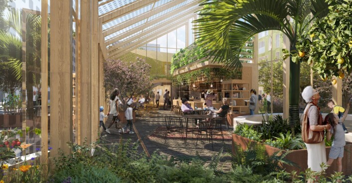 The Urban Village. Illustrasjon: LPO architects The Urban Village. Illustrasjon: LPO architects