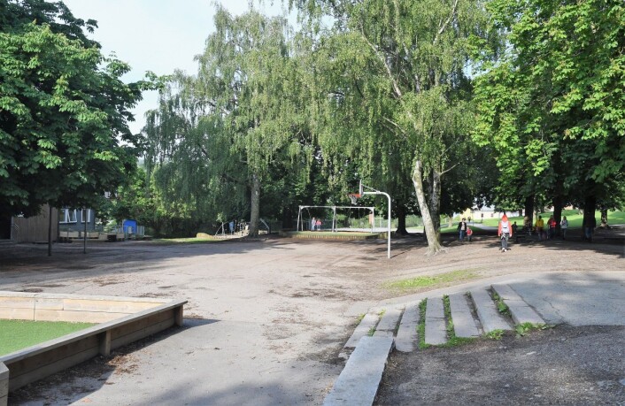 Store deler av området nedenfor gang- og sykkelveien vil forsvinne om Bane Nors planer blir realitet. Foto: Christian Boger Store deler av området nedenfor gang- og sykkelveien vil forsvinne om Bane Nors planer blir realitet. Foto: Christian Boger