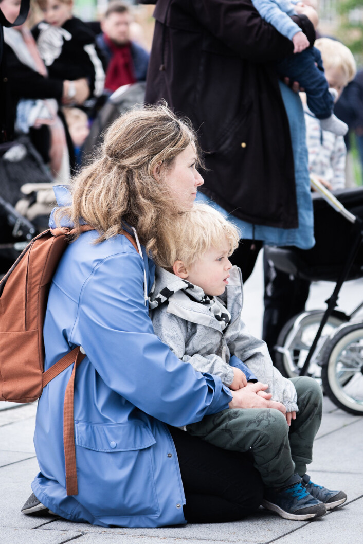 Barna skal vokse opp i området og trenger steder de kan leke ute. Foto: Bjørnar Morønning Barna skal vokse opp i området og trenger steder de kan leke ute. Foto: Bjørnar Morønning