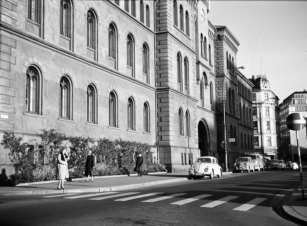 Turen endte hos politiet i Møllergata 19. Foto: Harriet Flaaten/Oslo Museum Turen endte hos politiet i Møllergata 19. Foto: Harriet Flaaten/Oslo Museum