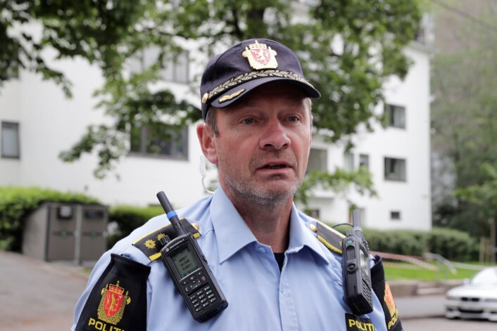 Politiets innsatsleder Tore Barstad ved stedet der en mann ble skutt i beinet av politiet ved Solli plass. Foto: Berit Roald / NTB scanpix Politiets innsatsleder Tore Barstad ved stedet der en mann ble skutt i beinet av politiet ved Solli plass. Foto: Berit Roald / NTB scanpix