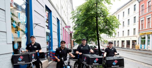 Domino’s Pizza på Løkka er førstemann i byen til å frakte pizza på elmoped