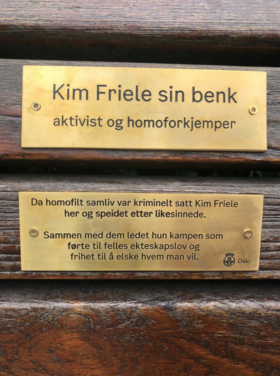 Den gamle sitteplassen står nå sentral i historien om retten til likekjønnet kjærlighet. Foto: Per Anders Torvik Langerød