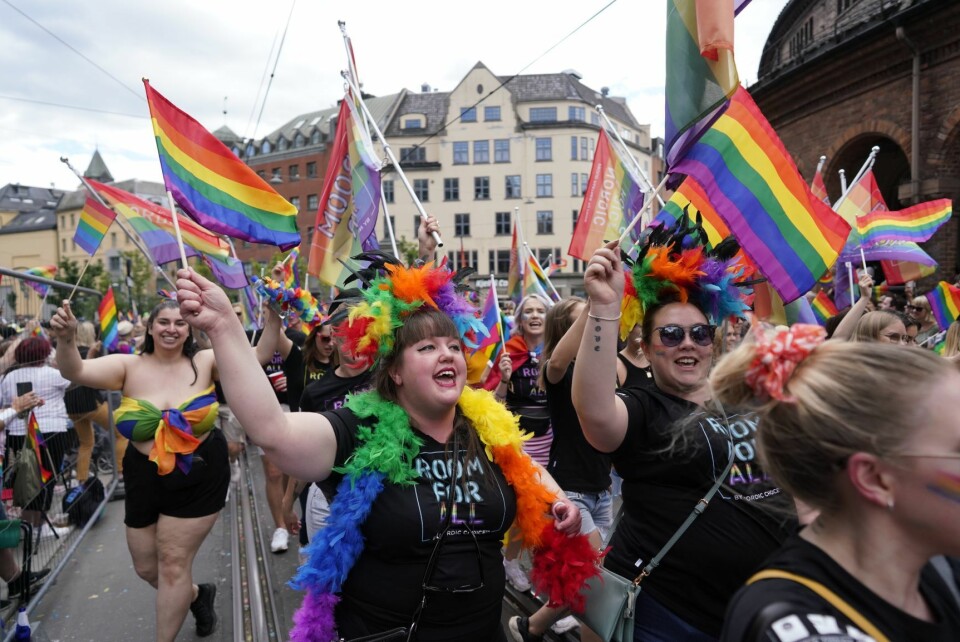 Oslo Pride Parade 2019. Paraden går fra Grønland til Pride Park i Spikersuppa i Oslo sentrum. Foto: Fredrik Hagen / NTB scanpix