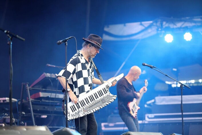 Selveste Manfred Mann våget seg også frem på scenekanten. Foto: André Kjernsli Selveste Manfred Mann våget seg også frem på scenekanten. Foto: André Kjernsli