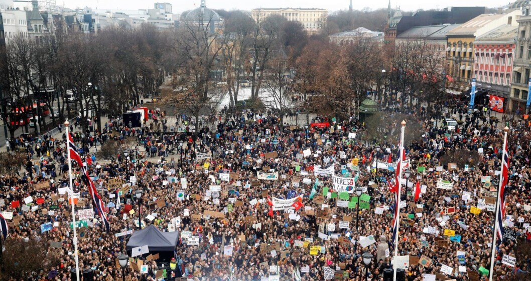 Klimaetaten skal ha brukt en million på influencere for å få positiv omtale på sosiale medier. Flere av innleggene skal ha dreid seg om elevenes klimastreik. Foto: Tom Hansen / NTB scanpix Klimaetaten skal ha brukt en million på influencere for å få positiv omtale på sosiale medier. Flere av innleggene skal ha dreid seg om elevenes klimastreik. Foto: Tom Hansen / NTB scanpix