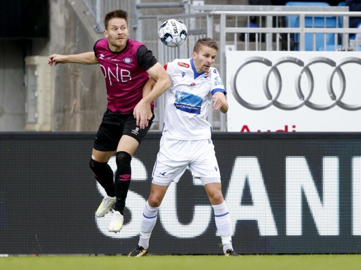 Haugesunds Torbjørn Kallevåg (t.h) i duell med Vålerengas Matthías Vilhjálmsson. Islendingen var helt sentral som tilrettelegger for Bård Finnes 1-0 scoring. Foto: Jan Kåre Ness / NTB scanpix Haugesunds Torbjørn Kallevåg (t.h) i duell med Vålerengas Matthías Vilhjálmsson. Islendingen var helt sentral som tilrettelegger for Bård Finnes 1-0 scoring. Foto: Jan Kåre Ness / NTB scanpix