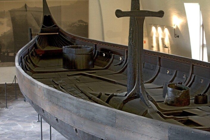 � Det vi ser nå, er at vikingskipene sprekker opp og siger. Og man ser det med det blotte øye, sier riksantikvar Hanne Geiran. Foto: Bjørn Sigurdsøn / Scanpix � Det vi ser nå, er at vikingskipene sprekker opp og siger. Og man ser det med det blotte øye, sier riksantikvar Hanne Geiran. Foto: Bjørn Sigurdsøn / Scanpix