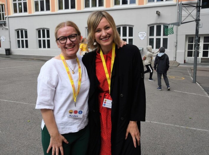 Rektor for sommerskolen, Kirsten Riise, og byråd for oppvekst og kunnskap, Inga Marte Thorkildsen (SV) er svært glade for å kunne tilby ungdom jobb i sommerskolen. Foto: Christian Boger Rektor for sommerskolen, Kirsten Riise, og byråd for oppvekst og kunnskap, Inga Marte Thorkildsen (SV) er svært glade for å kunne tilby ungdom jobb i sommerskolen. Foto: Christian Boger