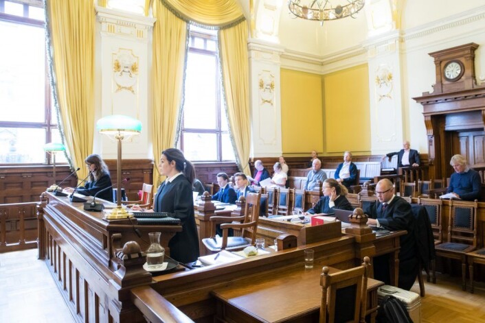 Assisterende kommuneadvokat for Oslo kommune, Trine Riiber (nærmest) og advokat Bettina Banoun representerte partene da Høyesterett behandlet gruppesøksmålet om eiendomsskatt. Foto: Håkon Mosvold Larsen / NTB scanpix Assisterende kommuneadvokat for Oslo kommune, Trine Riiber (nærmest) og advokat Bettina Banoun representerte partene da Høyesterett behandlet gruppesøksmålet om eiendomsskatt. Foto: Håkon Mosvold Larsen / NTB scanpix