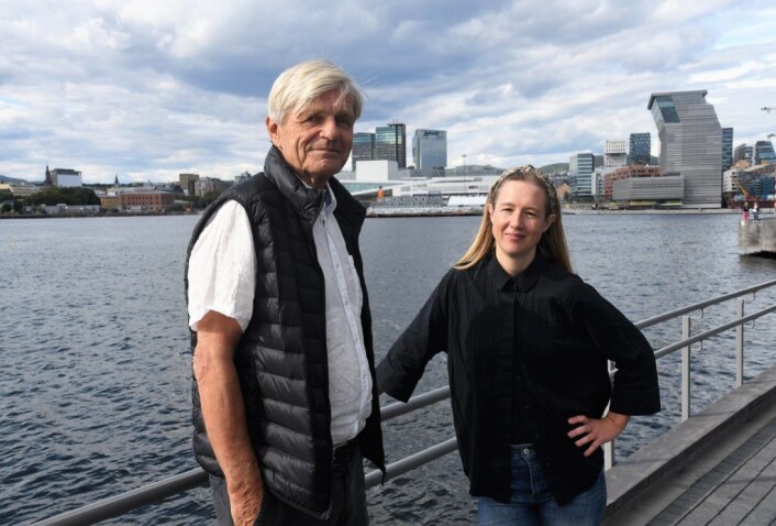 Sverre Jervell og Ragna Marie Fjeld i Sukkerbitens Venner har ikke gitt opp om håpet om et friluftseldorado på Sukkerbiten (i bakgrunnen) helt ennå. Foto: Christian Boger Sverre Jervell og Ragna Marie Fjeld i Sukkerbitens Venner har ikke gitt opp om håpet om et friluftseldorado på Sukkerbiten (i bakgrunnen) helt ennå. Foto: Christian Boger