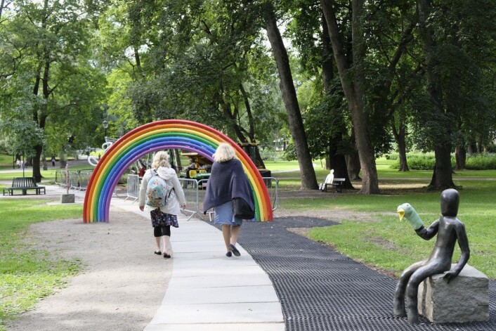 Ingrid Alexandras skulpturpark har bidratt til at flere skeive opplever parken som et positivt sted å være. Foto: Emilie Pascale Ingrid Alexandras skulpturpark har bidratt til at flere skeive opplever parken som et positivt sted å være. Foto: Emilie Pascale
