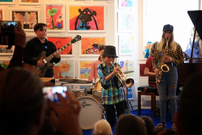 Konsertene spilles blant annet her, på Barnekunstmuseet på Frøen i bydel Vestre Aker. Foto: Kids in Jazz Konsertene spilles blant annet her, på Barnekunstmuseet på Frøen i bydel Vestre Aker. Foto: Kids in Jazz