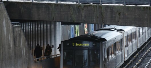 Forsinkelser i t-banetrafikken i hele Oslo