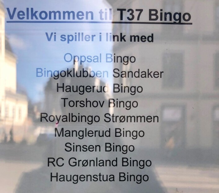 I dag er ulike bingohaller koblet sammen via datalink, et slags lukket nettverk. Dermed blir det flere spillere. Og høyere gevinster, sier bingo-driverne. Foto: Hans Bastian Borg I dag er ulike bingohaller koblet sammen via datalink, et slags lukket nettverk. Dermed blir det flere spillere. Og høyere gevinster, sier bingo-driverne. Foto: Hans Bastian Borg