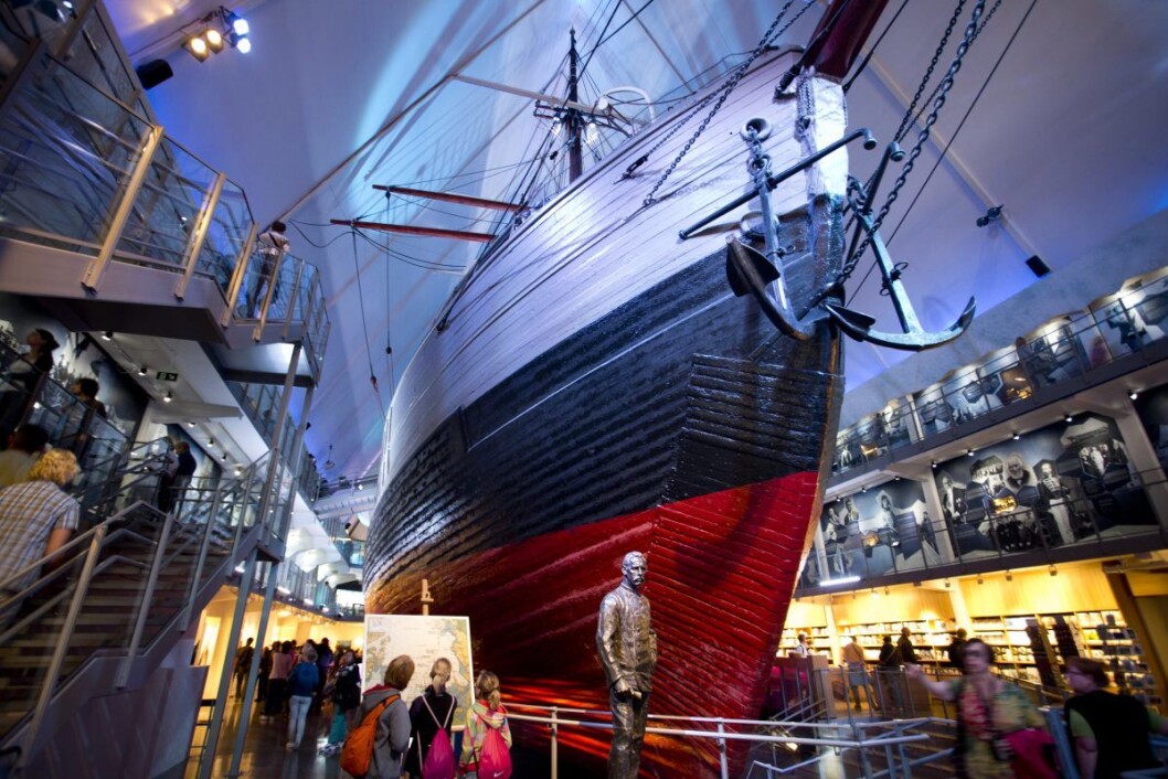 Flere turister fikk søndag ettermiddag frastjålet verdisaker på Fram-museet og Kon-Tiki-museet på Bydgøy i Oslo. Avbildet er polarskipet Fram, som ble brukt i både Roald Amundsen og Fridtjof Nansens ekspedisjoner. Foto: Tor Erik Schrøder / NTB scanpix Flere turister fikk søndag ettermiddag frastjålet verdisaker på Fram-museet og Kon-Tiki-museet på Bydgøy i Oslo. Avbildet er polarskipet Fram, som ble brukt i både Roald Amundsen og Fridtjof Nansens ekspedisjoner. Foto: Tor Erik Schrøder / NTB scanpix