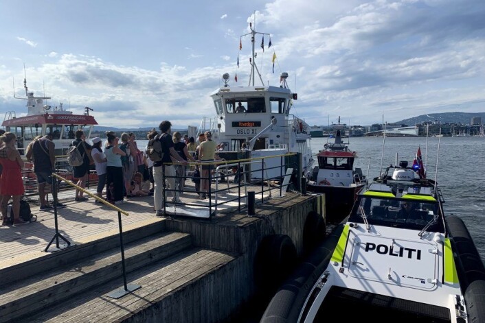 Senest 29. juni var ferga Oslo XI involvert i et annet uhell. Den gangen ble åtte personer skadet. Foto: Lars Eide / NTB scanpix Senest 29. juni var ferga Oslo XI involvert i et annet uhell. Den gangen ble åtte personer skadet. Foto: Lars Eide / NTB scanpix