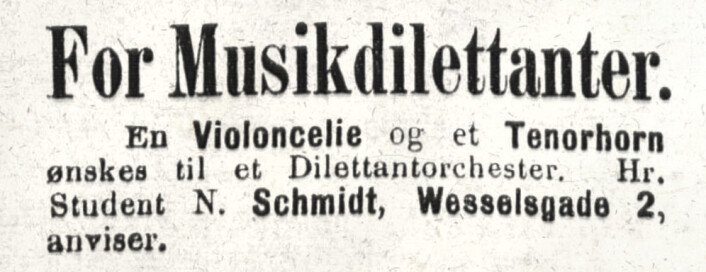 "Dilettant" var opprinnelig et hedersord, brukt om amatører som spilte for fornøyelsens skyld. Aftenposten, 1875 "Dilettant" var opprinnelig et hedersord, brukt om amatører som spilte for fornøyelsens skyld. Aftenposten, 1875