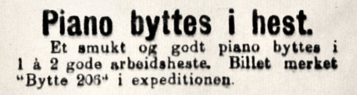 Lei av musikk. Aftenposten, 1902 Lei av musikk. Aftenposten, 1902