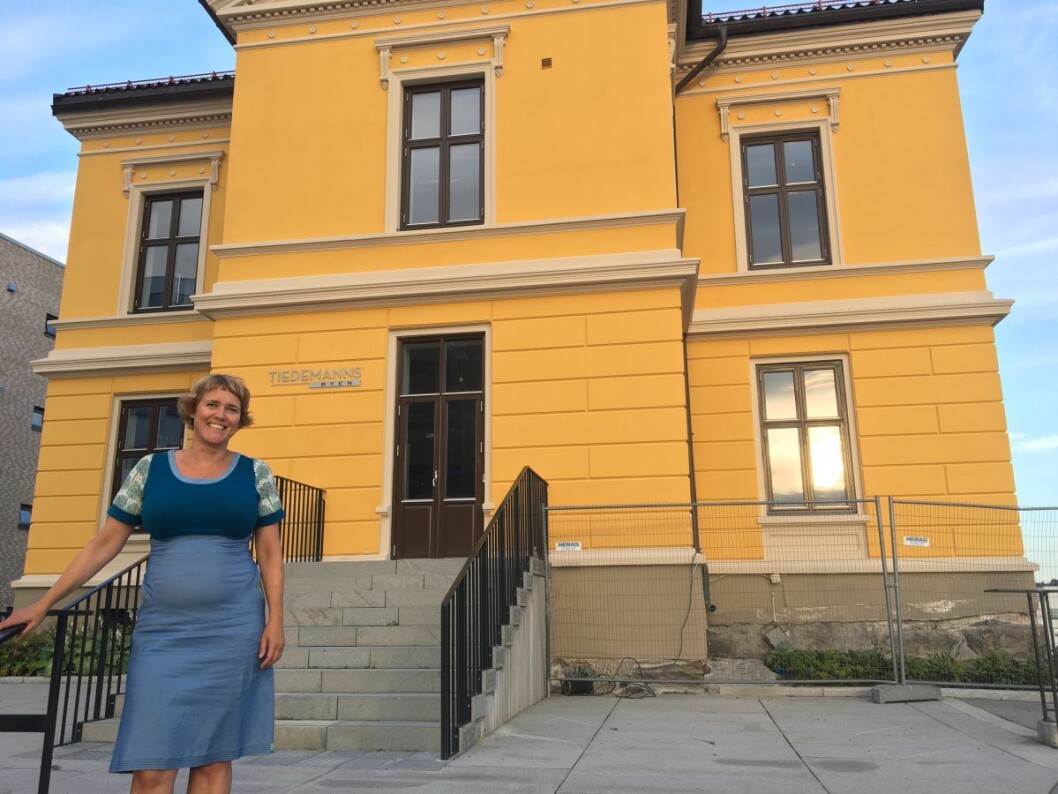 Leder av foreldrenes arbeidsutvalg på Hasle skole, Pia Bodahl, har engasjert seg for fremtiden til Petersborghuset. Foto: Vegard Velle Leder av foreldrenes arbeidsutvalg på Hasle skole, Pia Bodahl, har engasjert seg for fremtiden til Petersborghuset. Foto: Vegard Velle